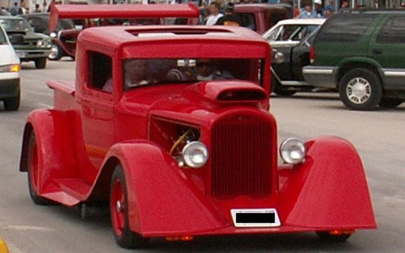 Ford pickup with chopped top Ford pickup with chopped top