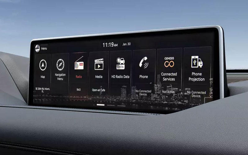 2024 Genesis GV80 infotainment system - genesis.com