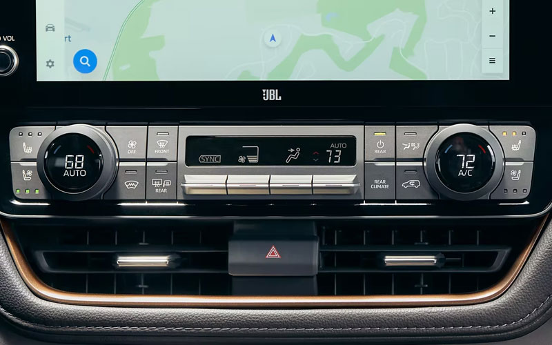 2024 Toyota Grand Highlander three-zone Auto climate control - toyota.com
