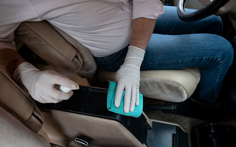 Cleaning interior