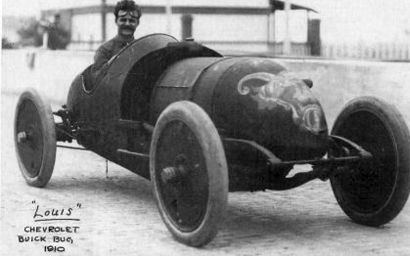 Louis Chevrolet in Buick Bug 1910