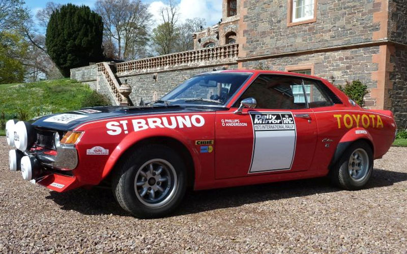 Replica of Ove Andersson’s Celica, which debuted in the 1972 RAC Rally - mag.toyota.co.uk
