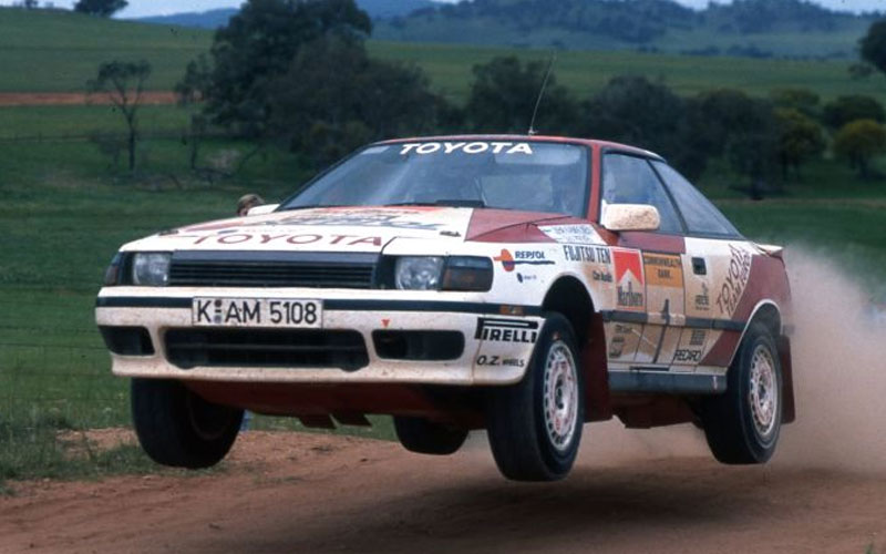 Toyota Celica at the 1989 Rally in Australia
