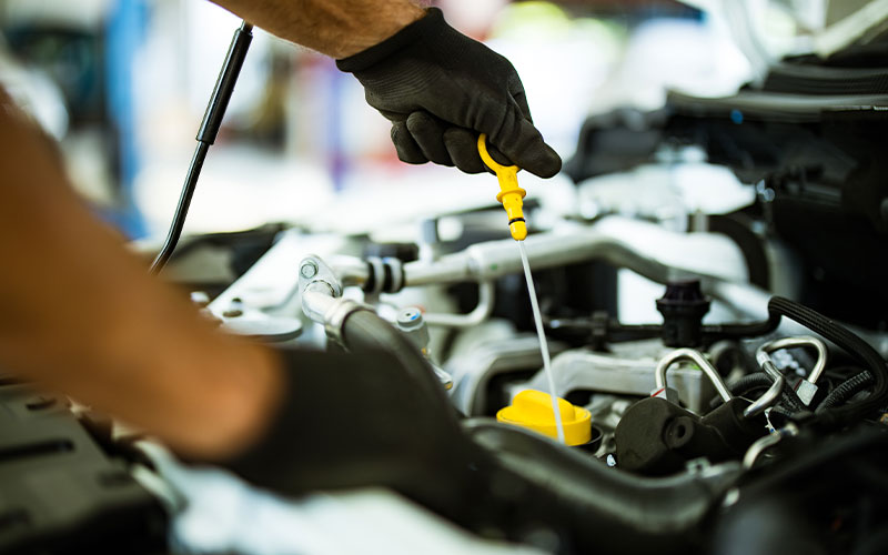 Changing car oil Changing car oil