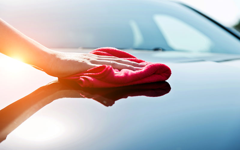 Cleaning car Cleaning car