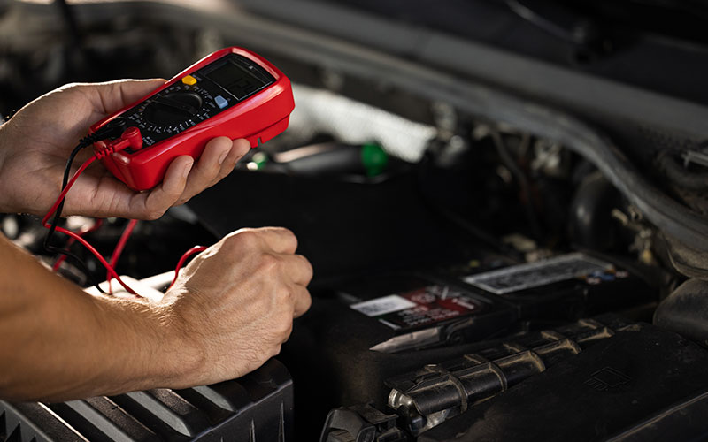 Testing car battery Testing car battery