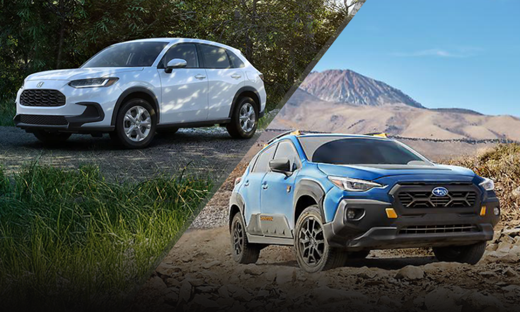 2025 Honda HR-V vs 2025 Subaru Crosstrek Hero - automobiles.honda.com & media.subaru.com