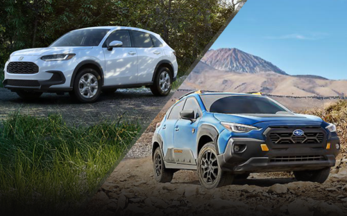 2025 Honda HR-V vs 2025 Subaru Crosstrek Hero - automobiles.honda.com & media.subaru.com