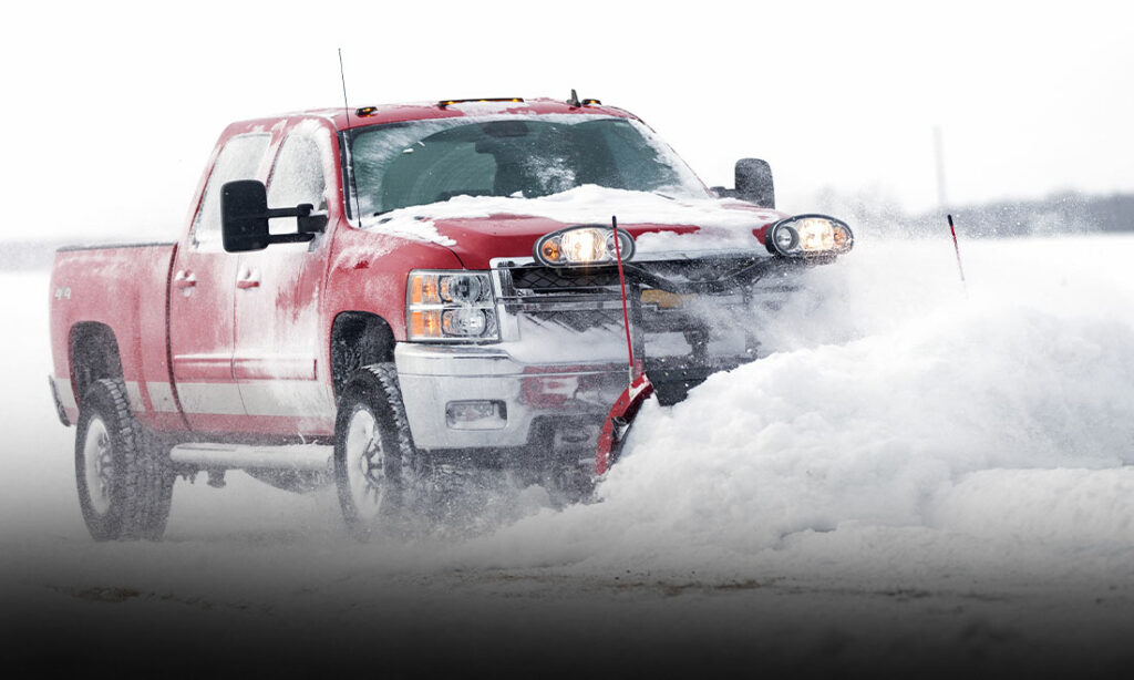 Chevrolet Pick-up Truck Plowing