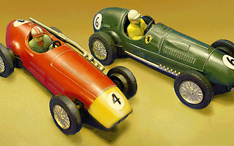 Early Scalextric slot car models (1957)