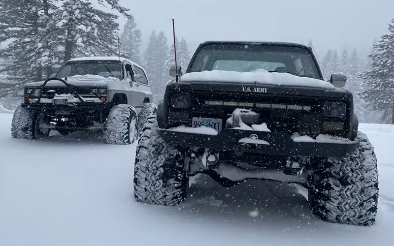 Snow wheeling vehicles - 89SnowK5 on Youtube