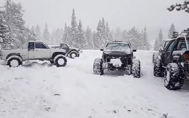Snow wheeling vehicles - Trevor Shannon on Youtube