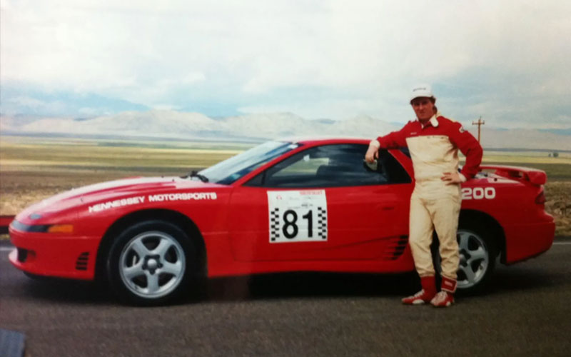 John Hennessey with the Mitsubishi 3000GT VR-4 - hennesseyperformance.com John Hennessey with the Mitsubishi 3000GT VR-4 - hennesseyperformance.com