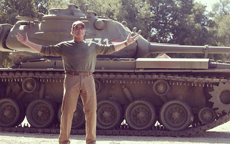 M47 Patton Tank - @schwarzenegger on Instagram