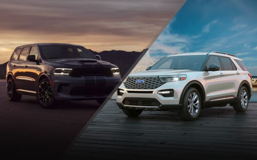 2024 Dodge Durango vs 2024 Ford Explorer - dodge.com, ford.com
