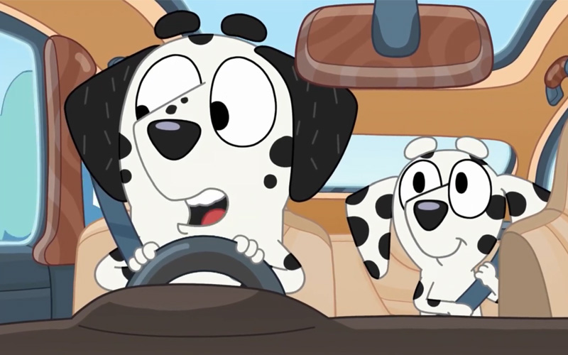 Chloe and her dad in the SUV - Bluey - Official Channel on Youtube Chloe and her dad in the SUV - Bluey - Official Channel on Youtube