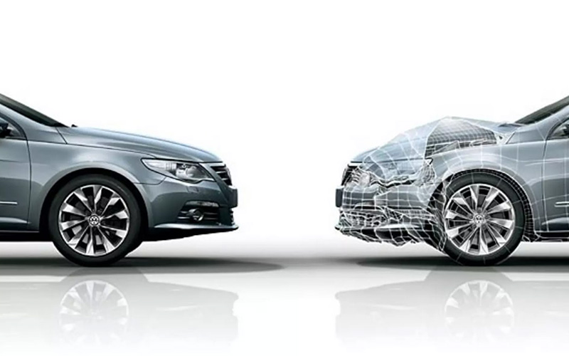 Crumple zone example - volkswagen.co.uk Crumple zone example - volkswagen.co.uk