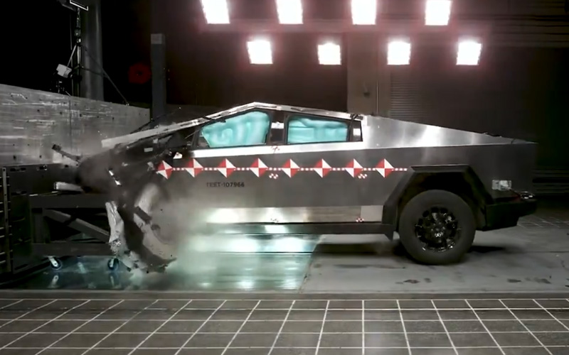 Tesla Cybertruck crash test - @cybertruck on X.com Tesla Cybertruck crash test - @cybertruck on X.com