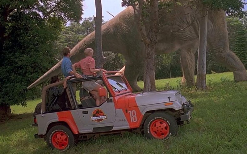1993 Jeep Wrangler Sahara Jurassic Park - imcdb.org