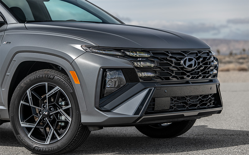2025 Hyundai Tucson Front Exterior Close Up - hyundainews.com