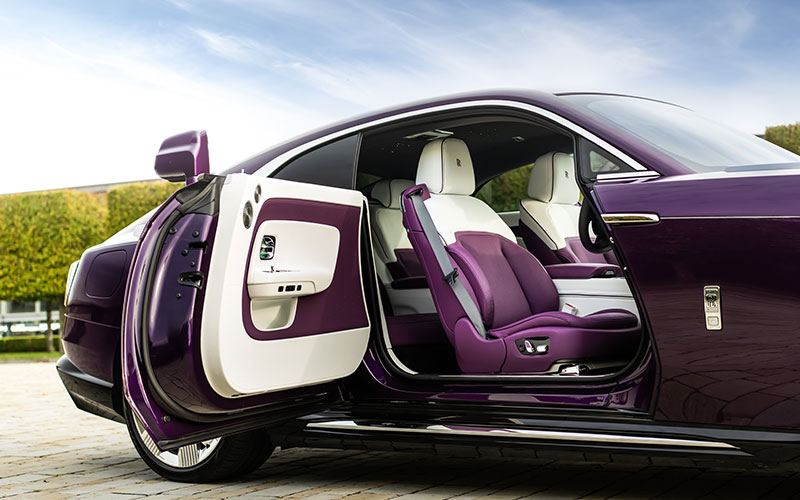 Rolls Royce Spectre Twilight Purple - press.rolls-roycemotorcars.com