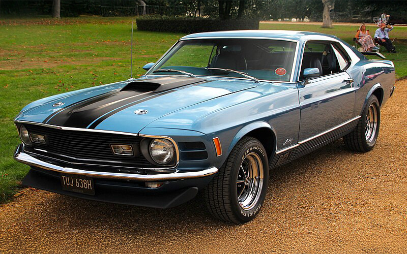 1970 Ford Mustang Mach 1 - MrWalkr on wikimedia.org 1970 Ford Mustang Mach 1 - MrWalkr on wikimedia.org