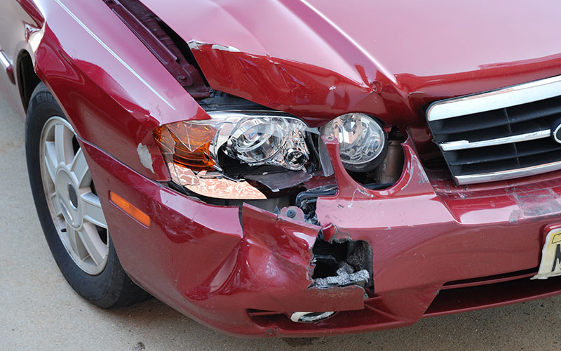 Vehicle crash damage Vehicle crash damage