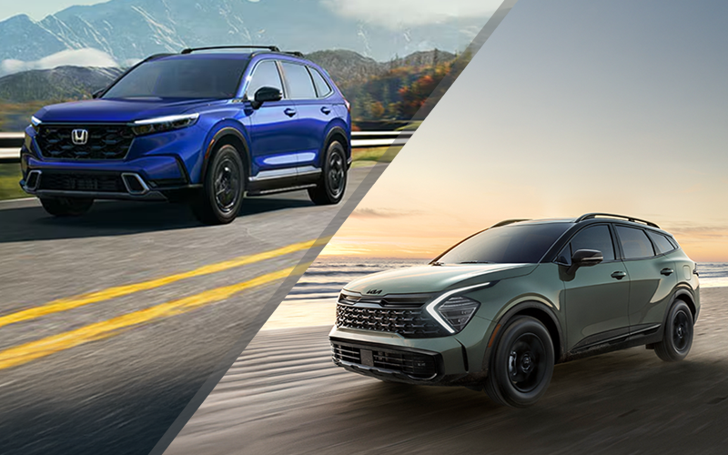 2025 Kia Sportage and 2025 Honda CR-V - kia.com, honda.com