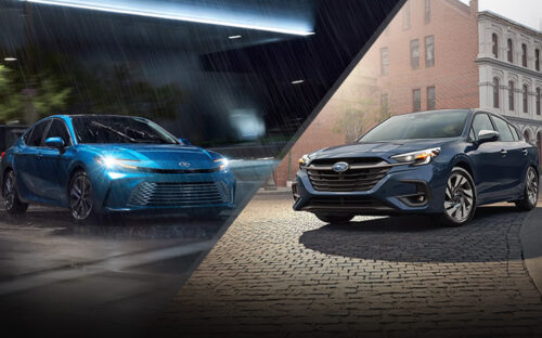 Toyota Camry vs Subaru Legacy Hero - toyota.com, subaru.com