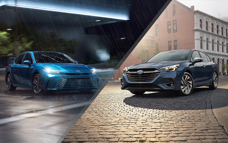 Toyota Camry vs Subaru Legacy - toyota.com, subaru.com