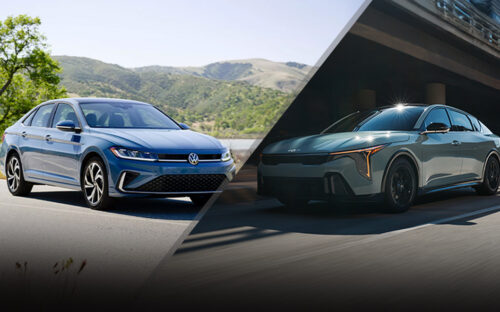 Volkswagen Jetta vs Kia K4 Hero - vw.com, kia.com