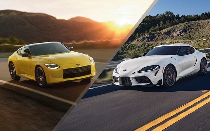 2024 Nissan Z vs 2025 Toyota Supra - nissanusa.com, toyota.com 2024 Nissan Z vs 2025 Toyota Supra - nissanusa.com, toyota.com