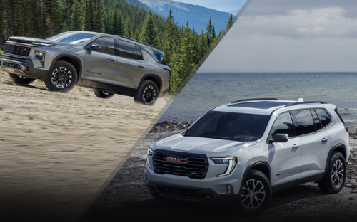 2024 Chevrolet Traverse vs 2024 GMC Acadia Hero - chevrolet.com, gmc.com