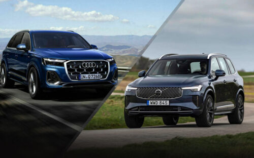 2025 Volvo XC 90 and 2025 Audi Q7 - media.volvocars.com, audi-mediacenter.com