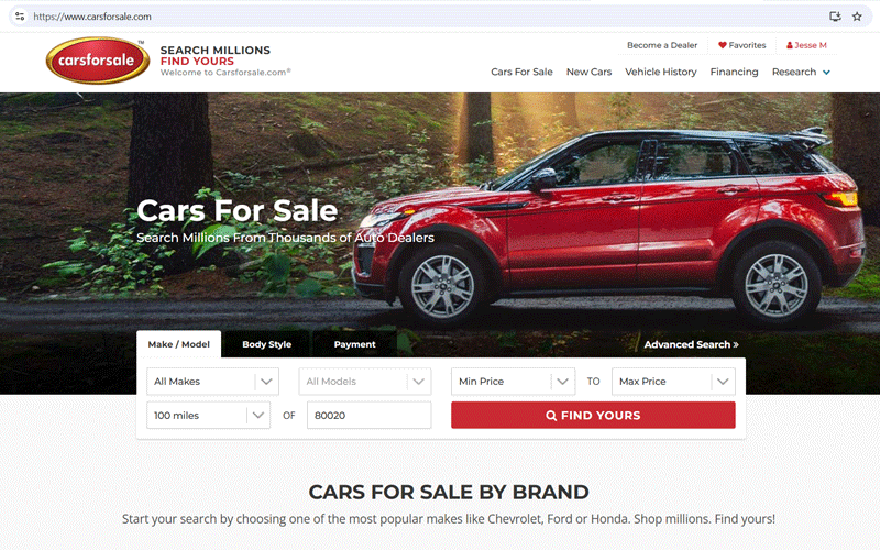 hpanimation2 Carsforsale.com Home Page