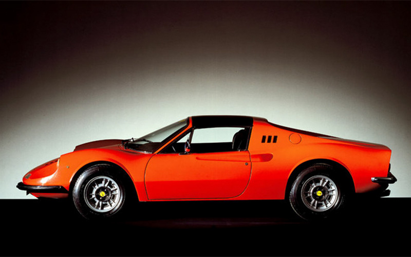1972 Dino 246 GTS Side View - ferrari.com