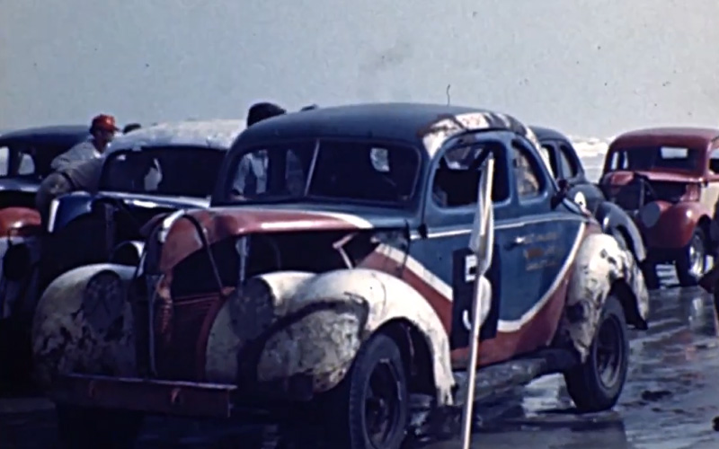 Cars lined up on Daytona Beach - NascarAllOut on Youtube Cars lined up on Daytona Beach - NascarAllOut on Youtube