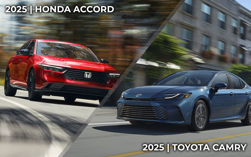 2025 Honda Accord and 2025 Toyota Camry - automobiles.honda.com, pressroom.toyota.com