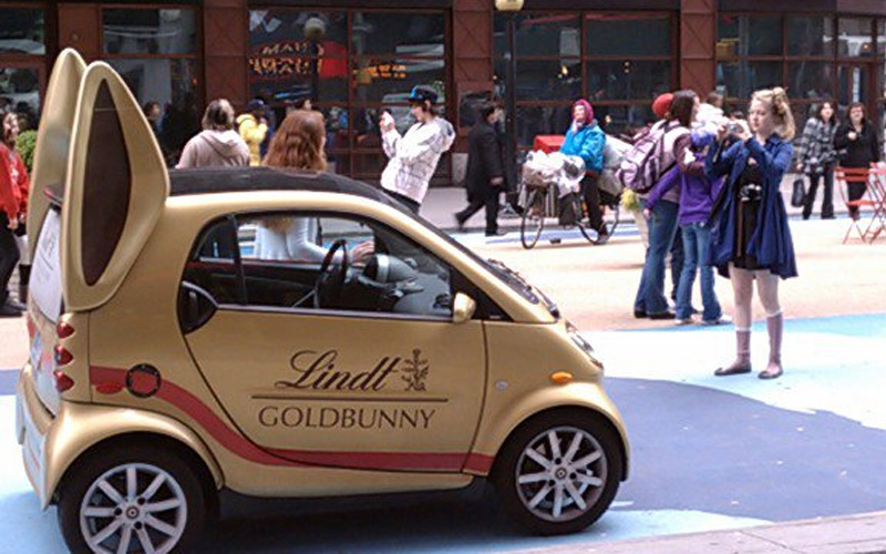 Lindt Gold Bunny Car - Lindt on Facebook