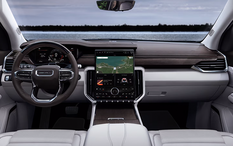 The interior of a 2025 gmc acadia interior