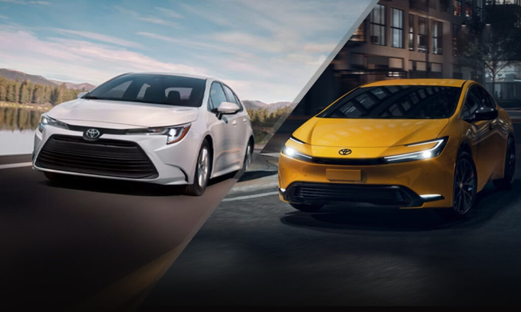 Toyota offers lots of hybrid cars and trucks. But which sedan is the right choice for you, the quirky Prius or the stalwart Corolla?
