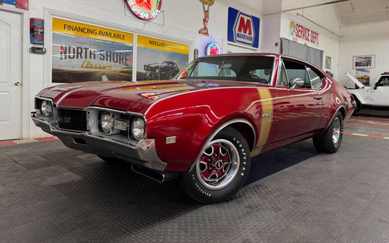Red 1968 Oldsmobile 442 exterior