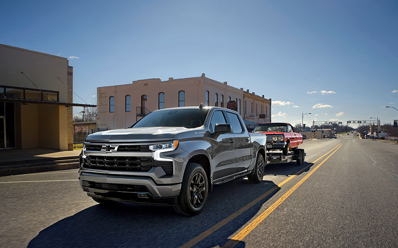 2026 Chevrolet Silverado Hero 2026 Chevrolet Silverado towing a car