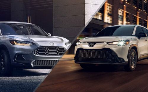 Honda HR-v vs Toyota Corolla Cross - automobiles.honda.com toyota.com