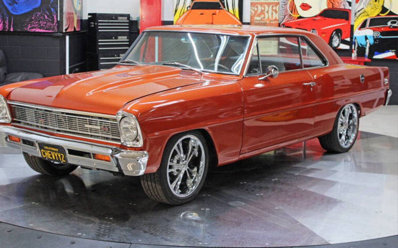 A red 1966 Chevrolet Nova