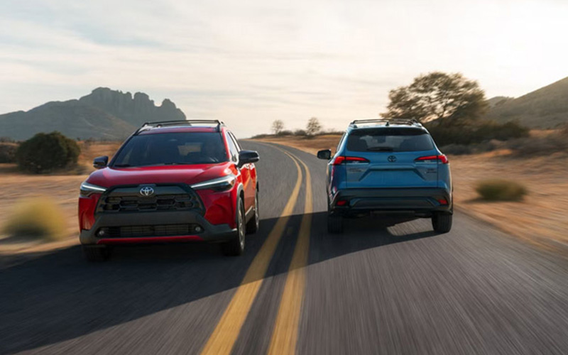 2026 Toyota Corolla Cross Two 2026 Toyota Corolla Crosses Driving