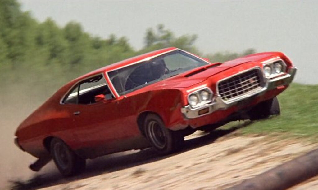 A red 1972 Gran Torino Sport