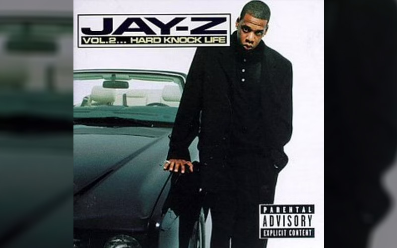 Black 1997 Bentley Azure on Jay-Z's Vol. 2... Hard Knock Life album cover