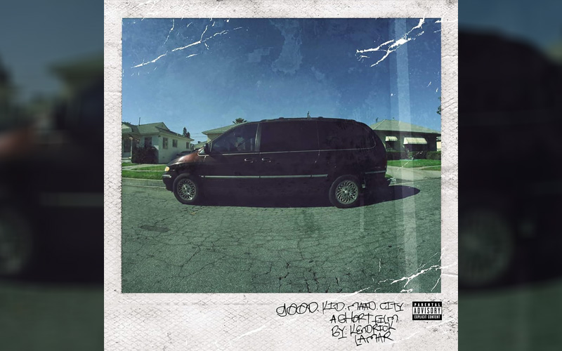 1996 Chrysler Town and Country on Kendrick Lamar's good kid, m.A.A.d city album cover