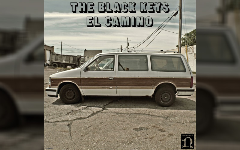 1987 Plymouth Grand Voyager on The Black Keys' El Camino album cover